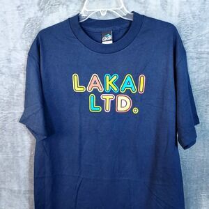 NOS Lakai Ltd T Shirt Men's Large Blue Skateboard Surf Street Wear  Y2K Made USA